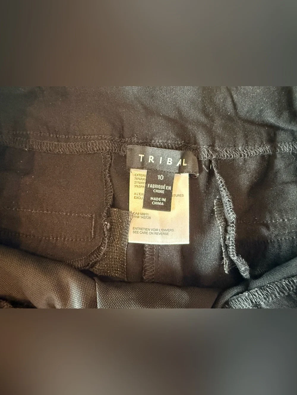 TRIBAL JEANS Brand Women's Black Button-Detail Bermuda Shorts